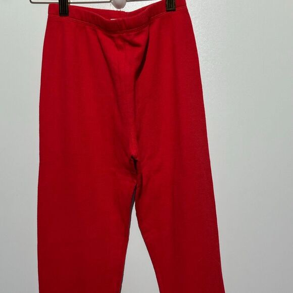 PINK Victoria's Secret Red White Holiday Long Sleeve 2 Pc Pajama Set Small XS - Picture 10 of 11